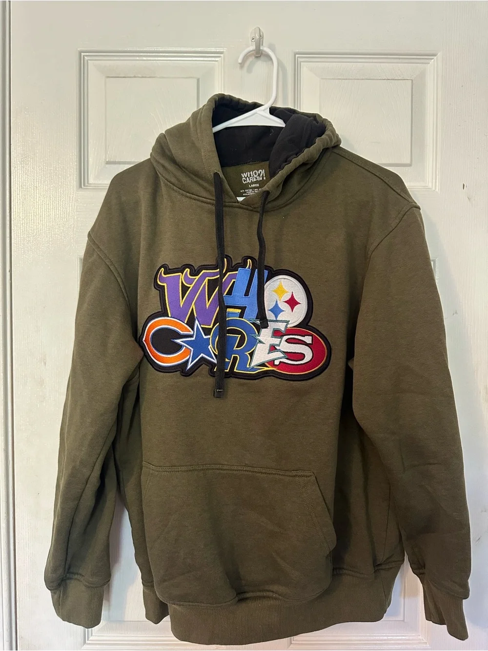 Olive Green Graphic Hoodie